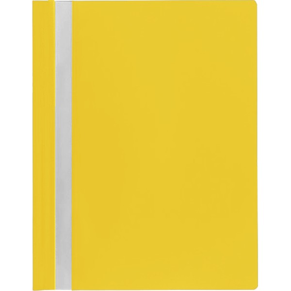 Скоросшиватель А4 мягкий пластик, желтый Attomex 100/120мкм 3113006