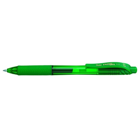 Ручка гелевая автомат. ENERGEL-X, рез.грип, зеленый стержень, 0,7 мм Pentel BL107-D ВЫВОД