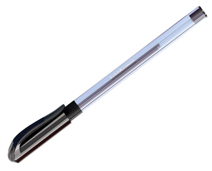 Ручка шариковая Ultra Glide Technology U-19 ЕК 33523 масл.основа, резин.грип, трехгран.корпус, черная