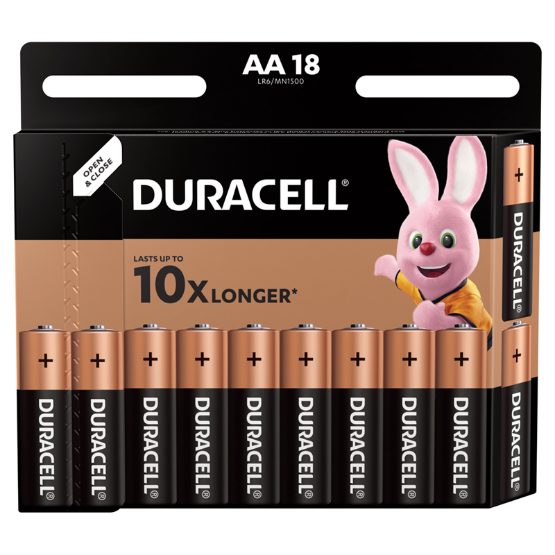 Батарейка Duracell LR06 АА BASIC 18шт/уп.