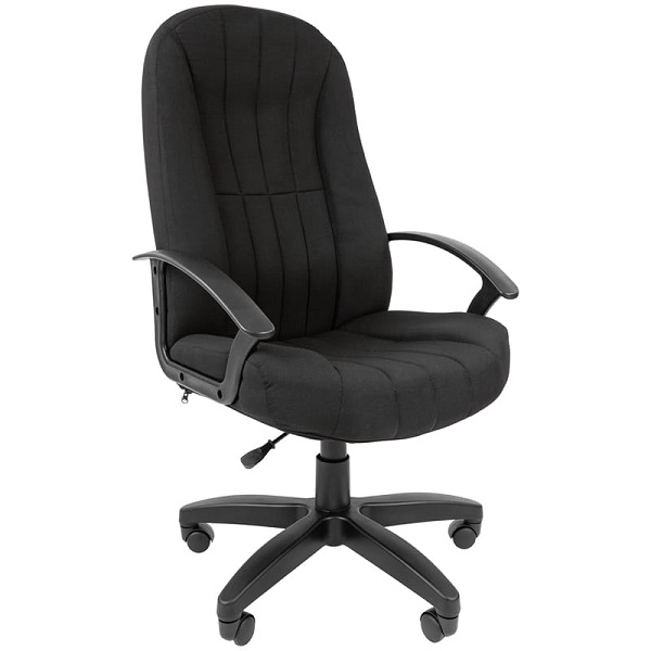 Кресло руководителя Стандарт СТ-85 PL ткань, пиастра, пластик, черный