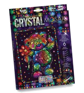 Мозаика по номерам алмазная 20,5*26см CRYSTAL MOSAIC KIDs. Набор 5 CRM-01-05
