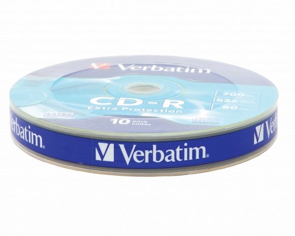 Компакт-диск CD-R 700 Мб 52x Verbatim, bulk 10 шт