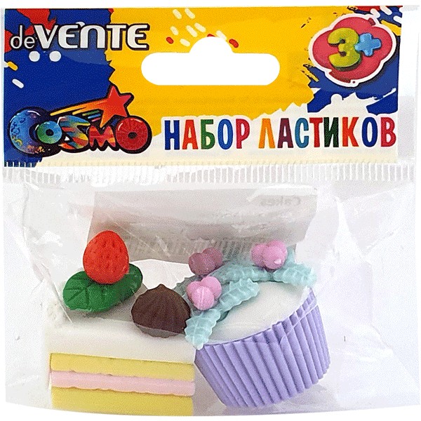 Набор ластиков deVENTE Cakes 8030914 в пласт. упак. 2 шт