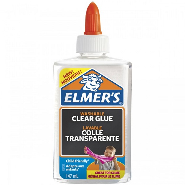 Клей для слаймов 147мл. Elmers Clear Glue прозрачный 2077929