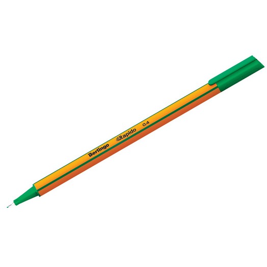 Ручка капиллярная Berlingo Rapido, зеленая, 0,4мм CK_40103