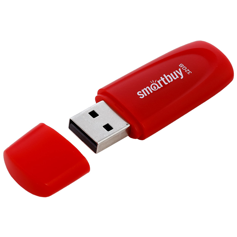 Флэш-драйв 32ГБ Smartbuy Scout USB 2.0 красный SB032GB2SCR