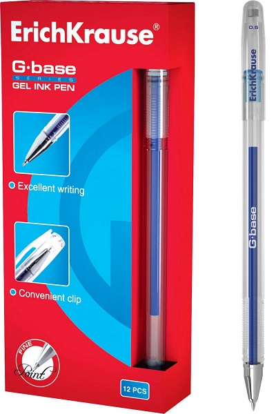 Ручка гелевая G-Base EK 30935 синяя