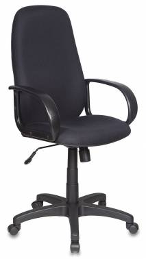 Кресло руководителя Бюрократ Ch-808AXSN ткань, пластик, черный