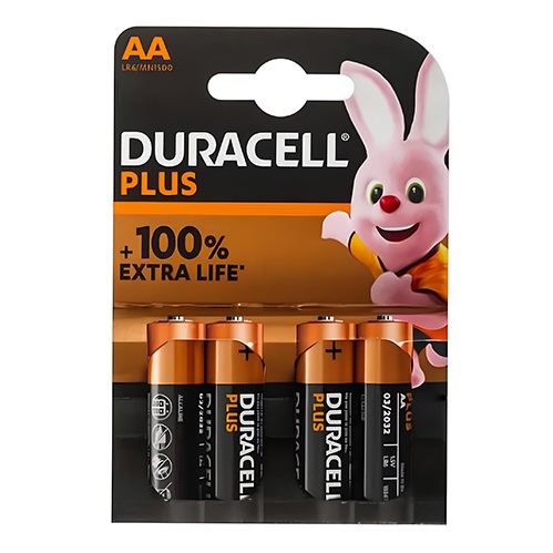 Батарейка Duracell LR06 АА PLUS 4шт/уп.