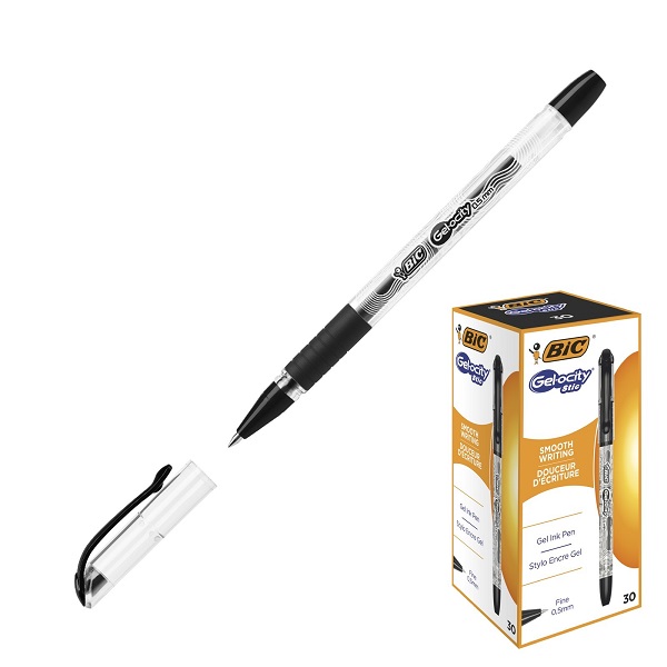 Ручка гелевая Bic Gel-Ocity Stic CEL1010266 резиновый грипп, черная