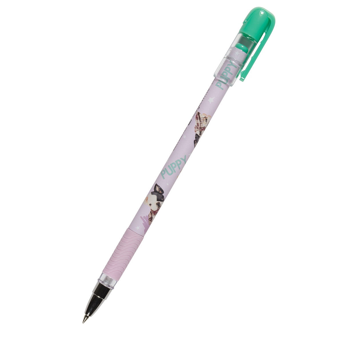 Ручка шарик. BrunoVisconti. HappyWrite. Бульдог 0.5мм, Soft touch, 20-0240/42 синяя