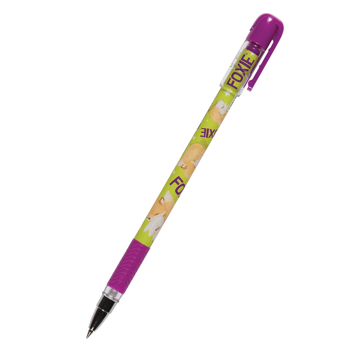 Ручка шарик. BrunoVisconti. HappyWrite. Лиса с зайчиком 0.5мм, Soft touch, 20-0240/45 синяя